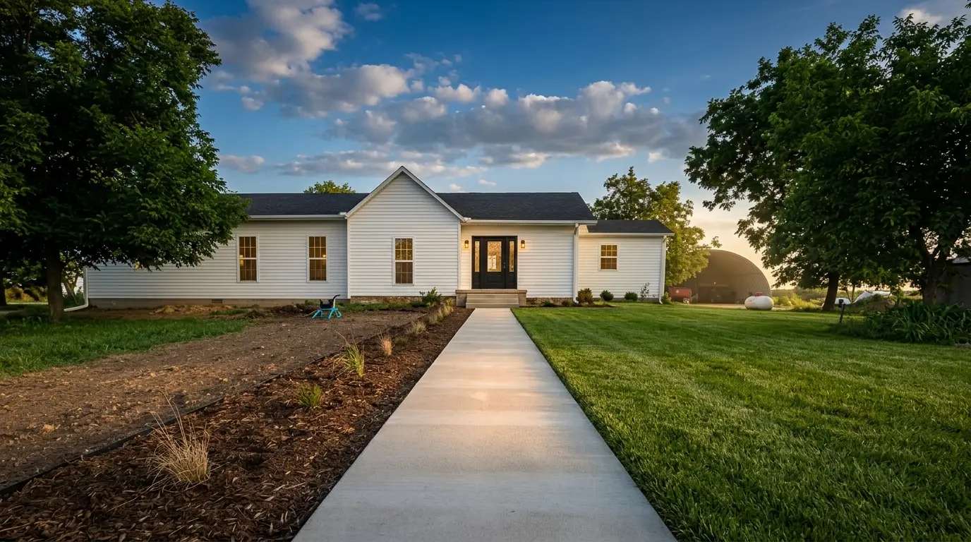 Modern farmhouse new home build by JB Thompson Builders